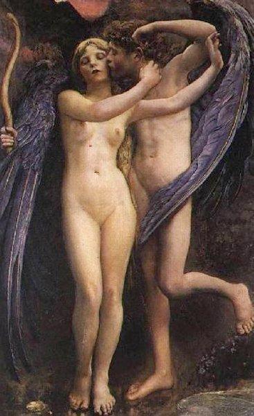 Cupid And Psyche by Annie Louise Swynnerton